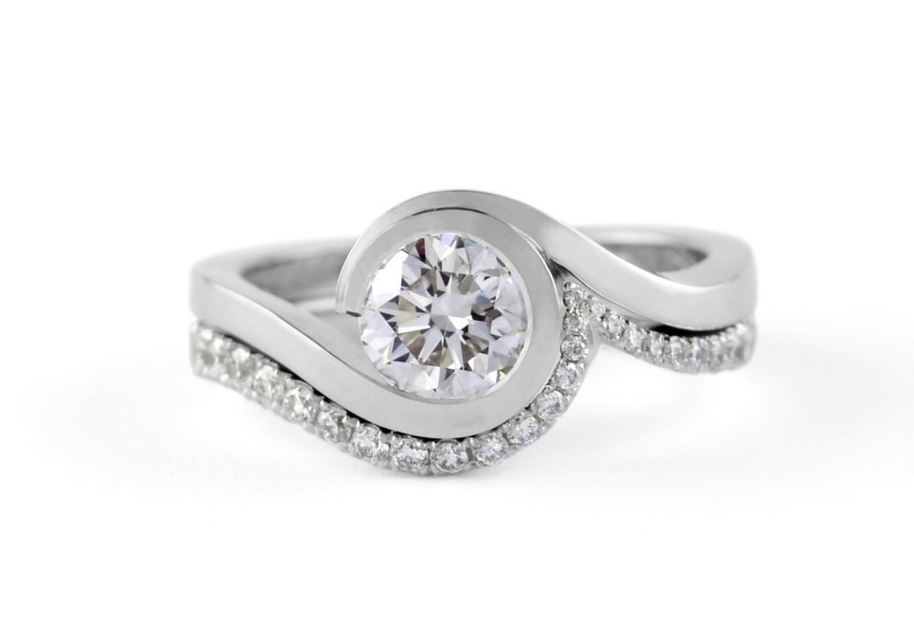 Thin Band Engagement Rings Durham Rose
