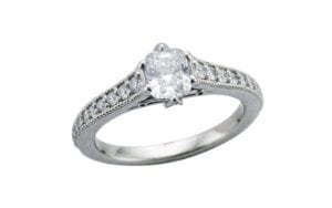 Edwardian inspired diamond engagement ring - Portfolio