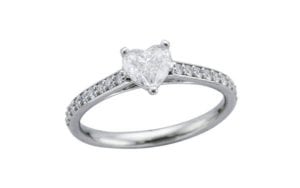 Pretty Heart Shaped Diamond Engagement Ring - Ring of the Week - Portfolio