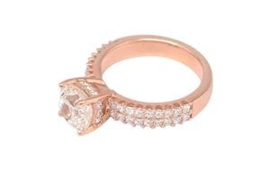 Rose gold and diamonds 50th Anniversary ring - Portfolio