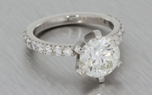 Incredible 2-07ct Crafted By Infinity platinum and diamond ring