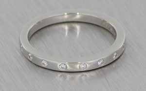 Flush Set Diamond Wedding Ring