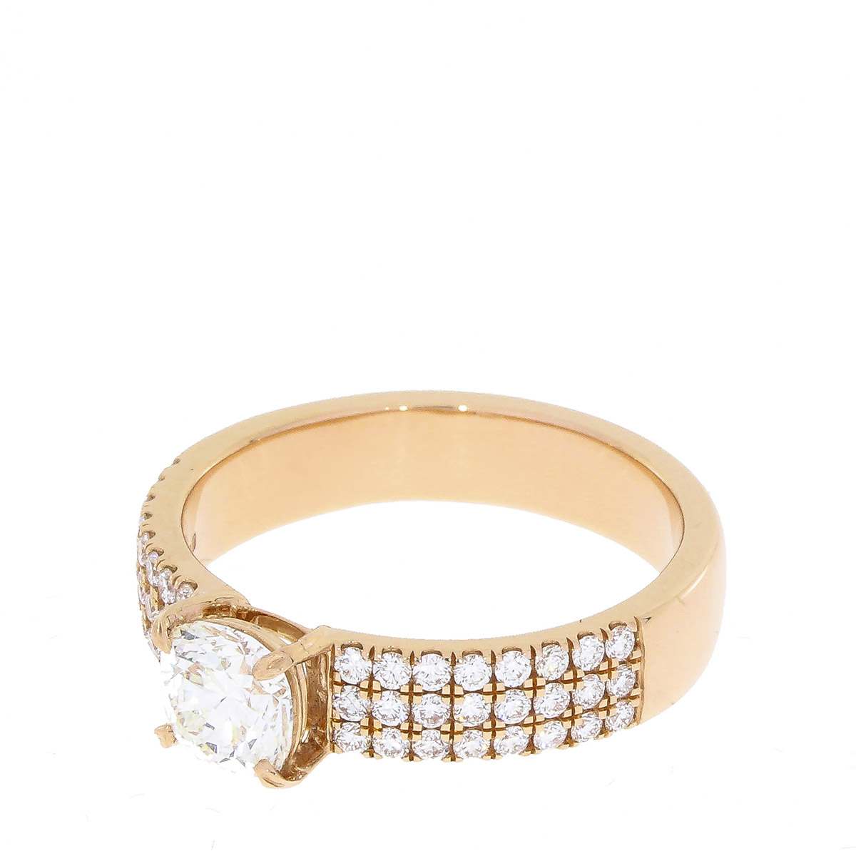 green emerald velvet dress Stephanie Lab Grown Diamond Ring -14k Rose Gold 5 Carat Exceptional