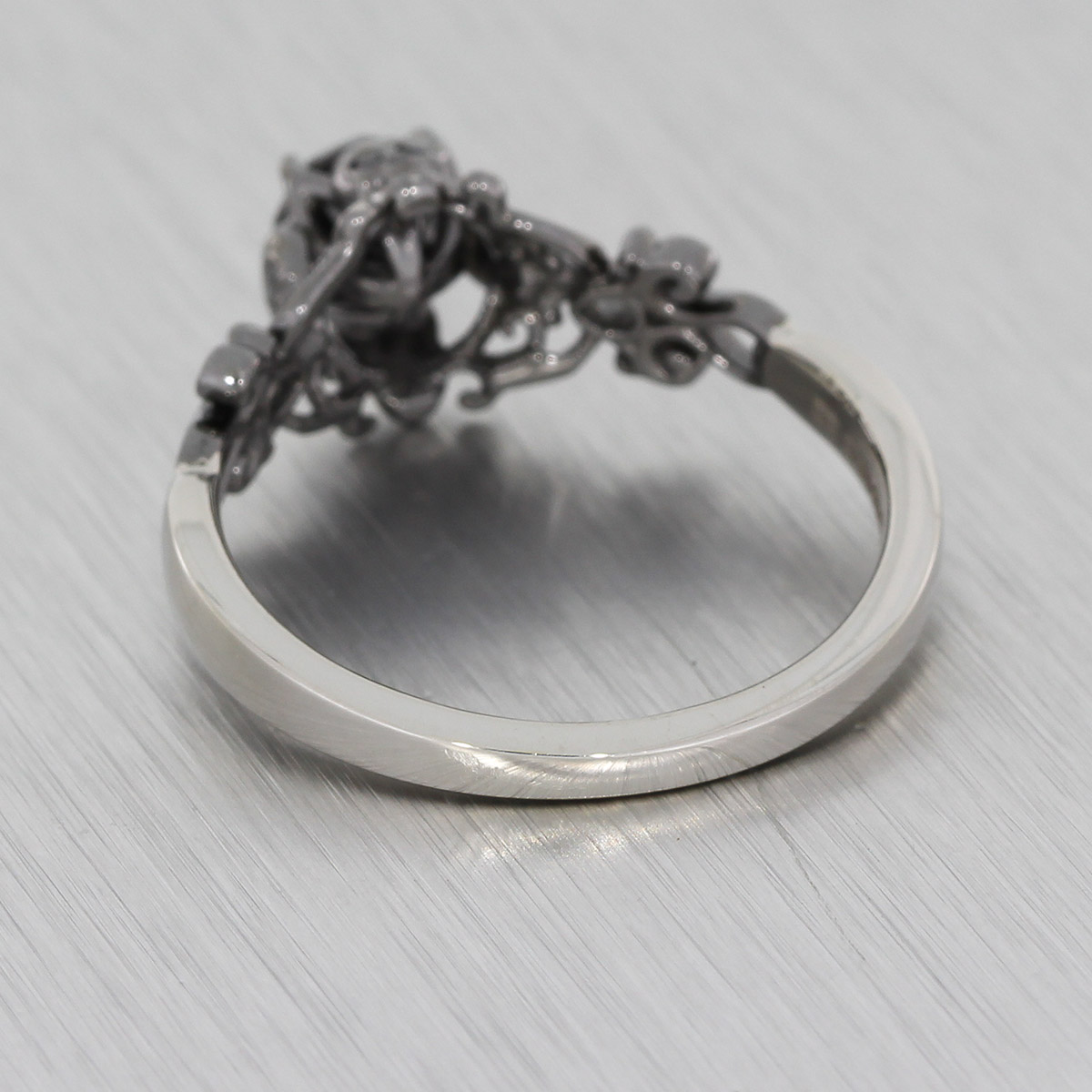 Together Forever- 1.25 Carat Black Moissanite Gothic Ring Set from Black  Diamonds New York