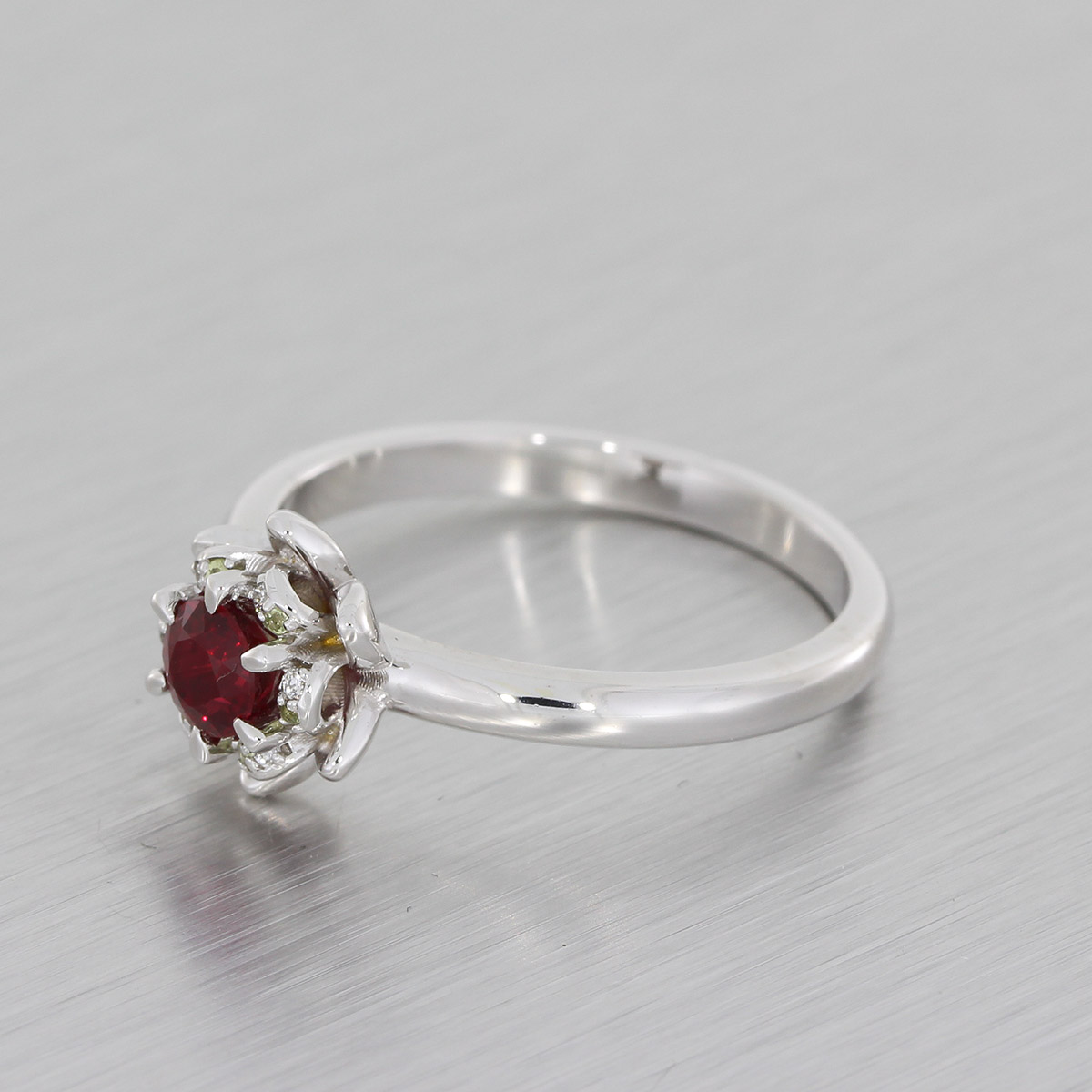 engagement rings with ruby accents